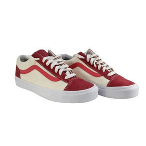 Vans Retro Sport Style 36 Men 9/Women 11 Biking Red Poinsettia Skate Shoes Sneak